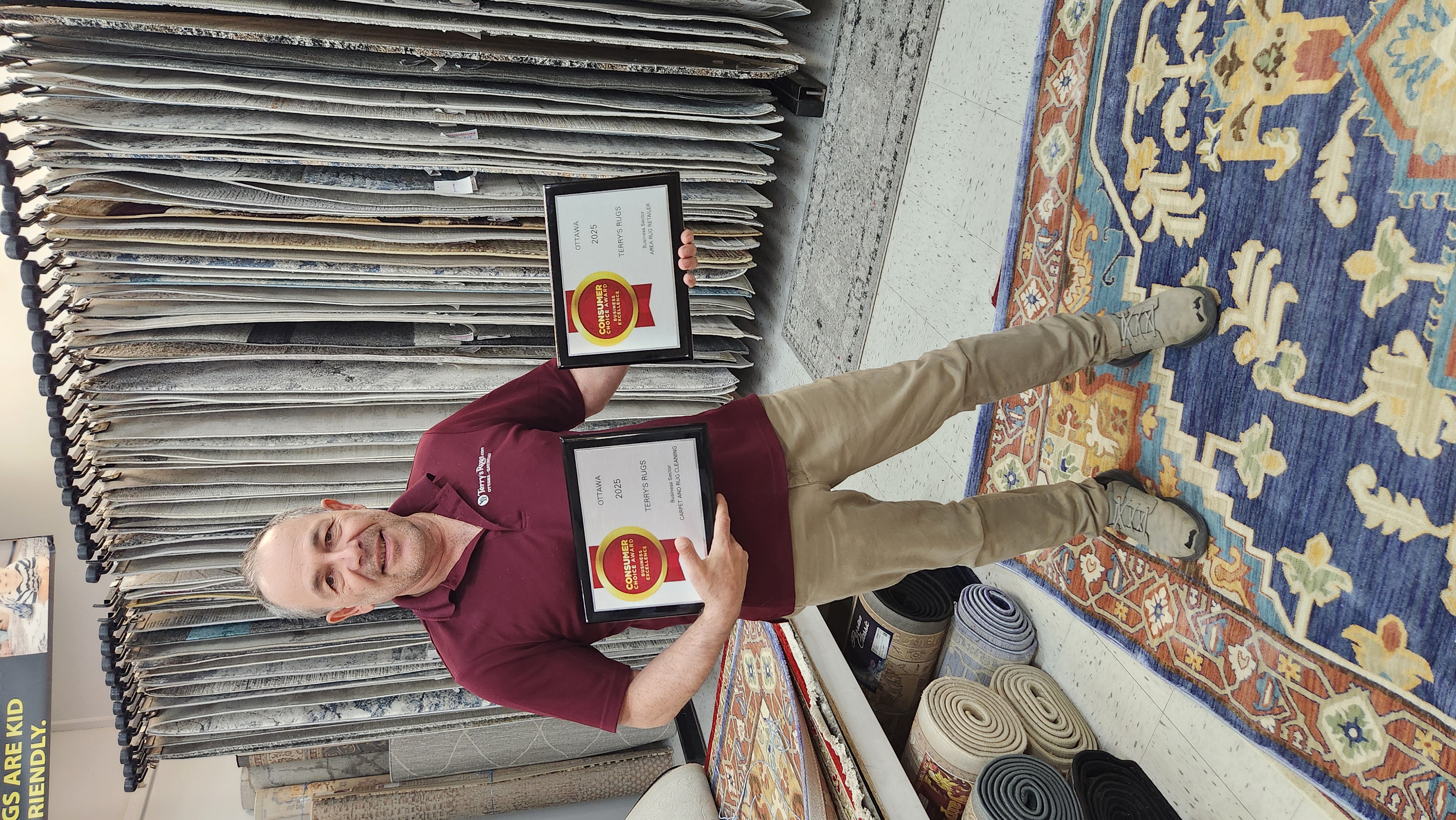 Terry, expert en tapis depuis 1982