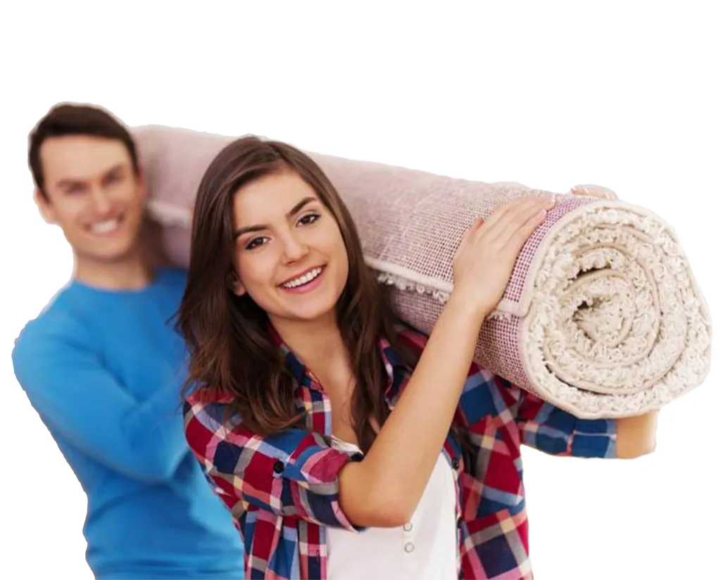 Couple Carrying Rug